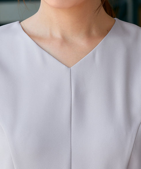 レイヤードヘムペプラムブラウス