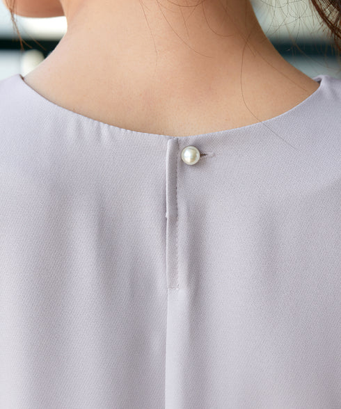 レイヤードヘムペプラムブラウス