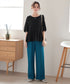 【アウトレット】楊柳ドットギャザーブラウス