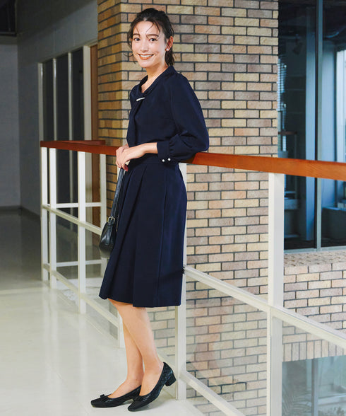 【ダブルクロス】【2way】ボウタイ風ブラウス