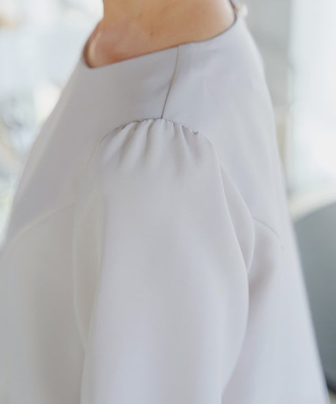 【ダブルクロス】パフスリーブペプラムチュニック