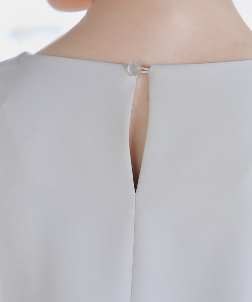 【ダブルクロス】パフスリーブペプラムチュニック