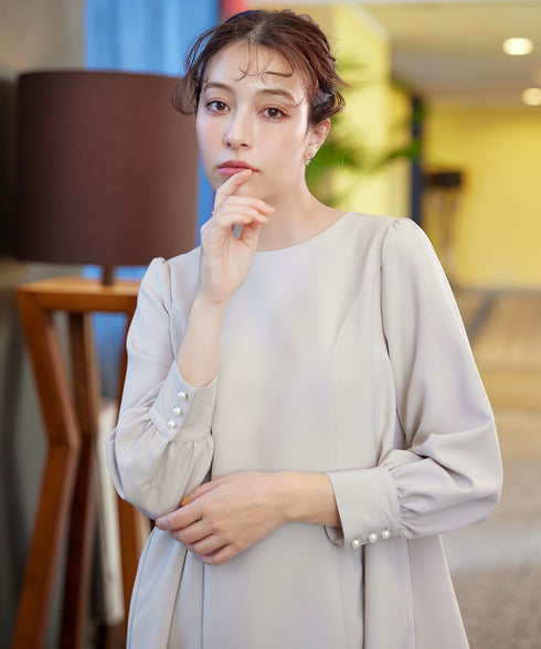 【ダブルクロス】パフスリーブペプラムチュニック