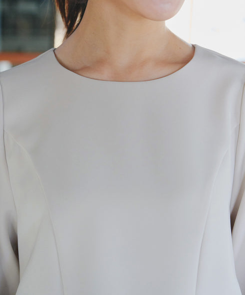 【ダブルクロス】パフスリーブペプラムチュニック