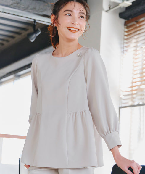 【ダブルクロス】パフスリーブペプラムチュニック