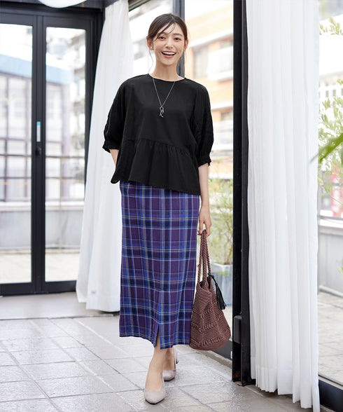 コットンエンブロイダリーブラウス