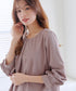 【新色追加】 つまみタック袖レイヤードブラウス