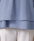 つまみタック袖レイヤードブラウス
