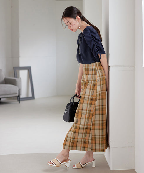 ボリュームスリーブリボンブラウス