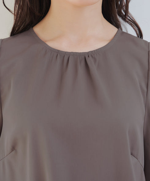 ボリュームスリーブリボンブラウス