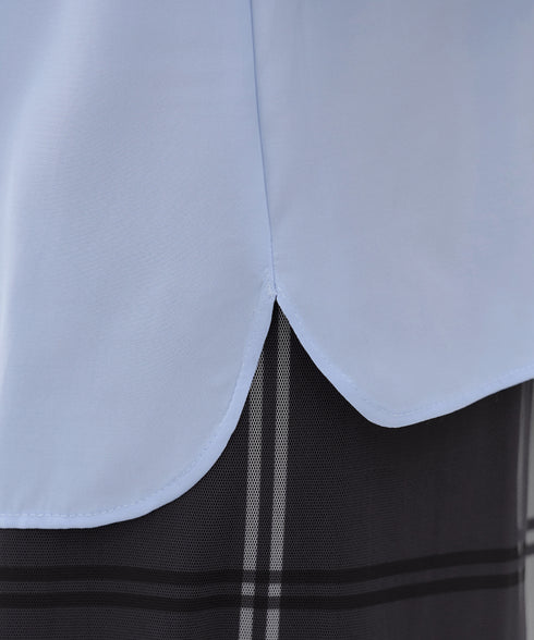 フリルリボンブラウス