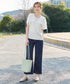スクエアカラーフレアスリーブブラウス