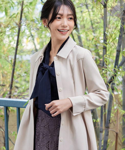 リボンタイブラウス