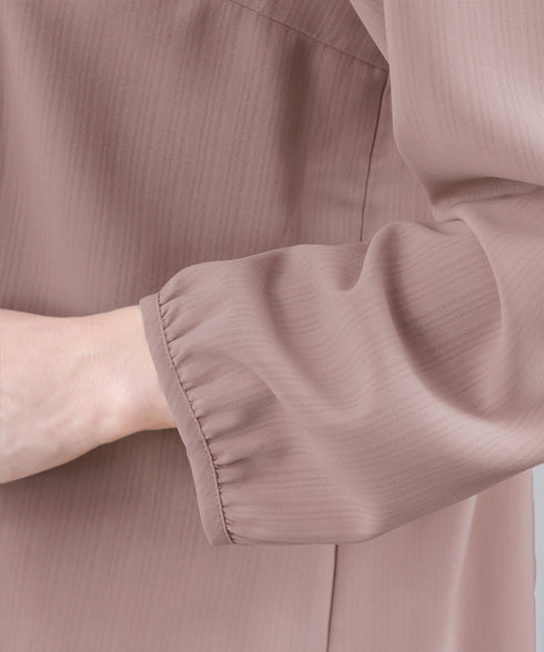 リボンタイブラウス