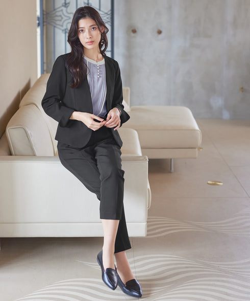 【クリアランスセール】ピンタック配色ブラウス