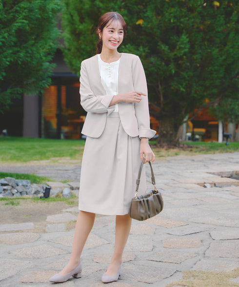 【クリアランスセール】ピンタック配色ブラウス