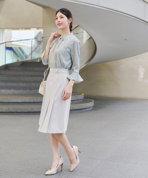 【ダブルクロス】 アシンメトリープリーツスカート