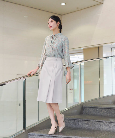 【ダブルクロス】 アシンメトリープリーツスカート