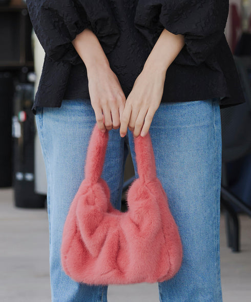 【安田美沙子さん着用】フェイクファーバック