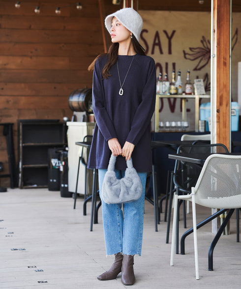 【安田美沙子さん着用】フェイクファーバック