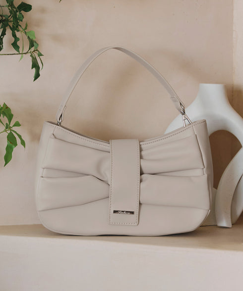 【安田美沙子さん着用 / アウトレット / 2way】リボンギャザーミニバッグ