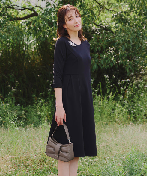 【安田美沙子さん着用 / アウトレット / 2way】リボンギャザーミニバッグ