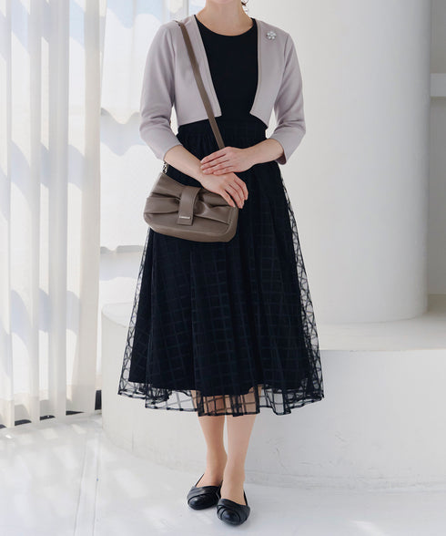 【安田美沙子さん着用 / アウトレット / 2way】リボンギャザーミニバッグ