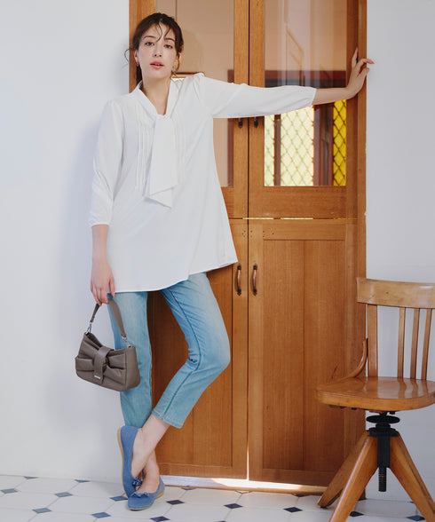 【安田美沙子さん着用 / アウトレット / 2way】リボンギャザーミニバッグ