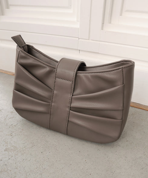 【安田美沙子さん着用 / アウトレット / 2way】リボンギャザーミニバッグ