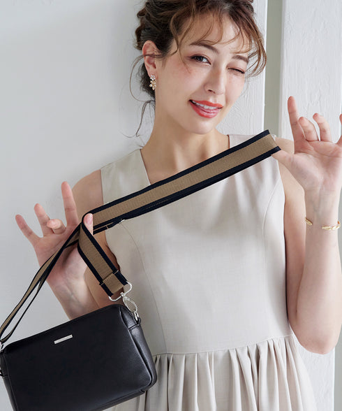 【アウトレット/ 2way/肩紐2TYPE】ちょうどいいサイズのショルダーミニバッグ