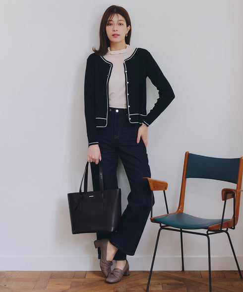 【安田美沙子さん着用 / アウトレット】リボンデザイン通勤バッグ