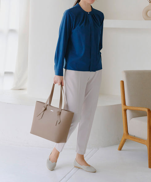 【安田美沙子さん着用 / アウトレット】リボンデザイン通勤バッグ