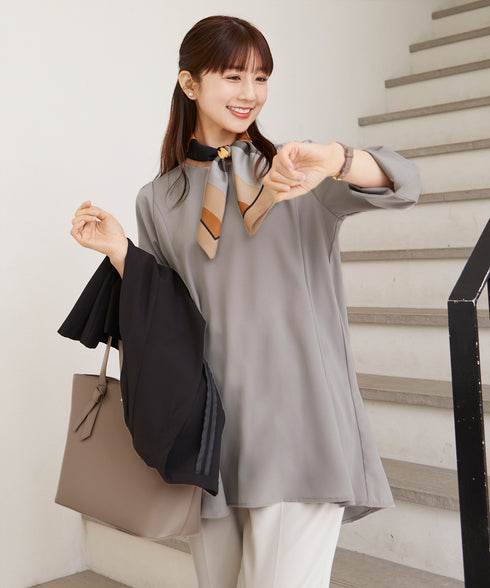 【安田美沙子さん着用 / アウトレット】リボンデザイン通勤バッグ