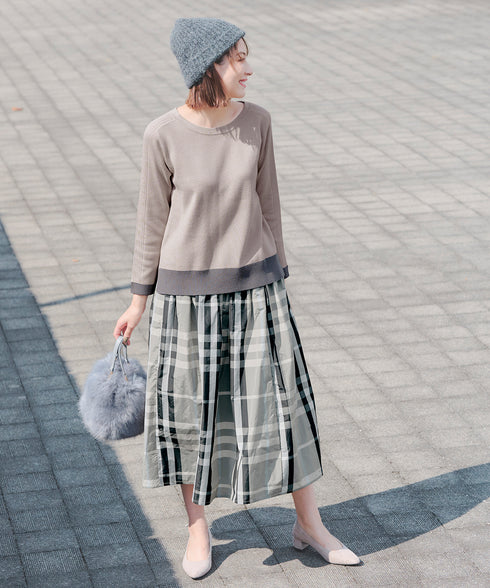 フェイクファー巾着バック