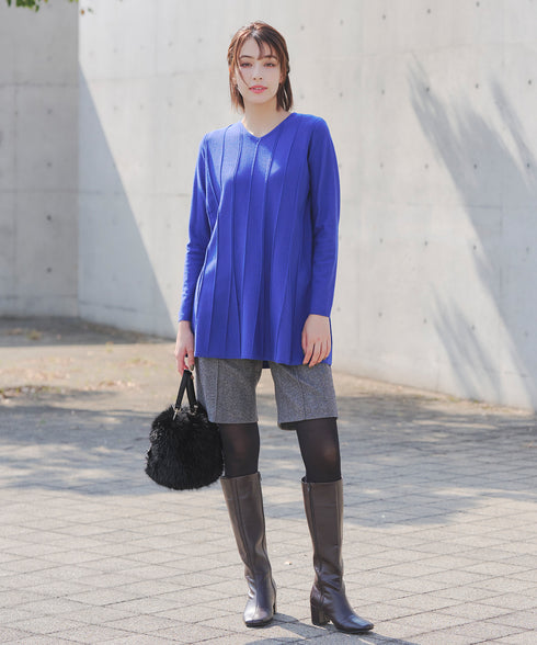 フェイクファー巾着バック