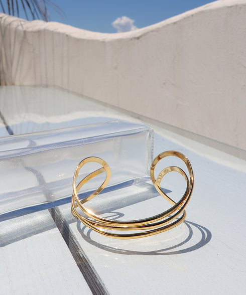 ワイドクロスバングル