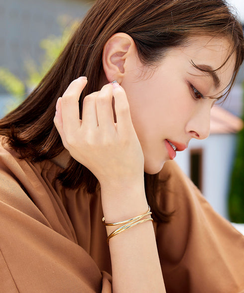 ワイドクロスバングル