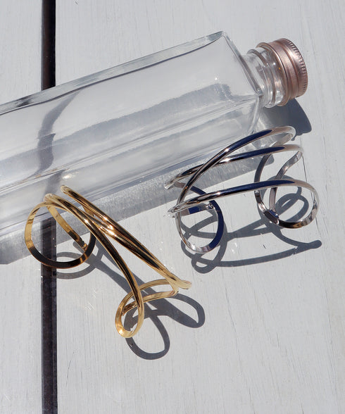 ワイドクロスバングル