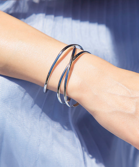 ワイドクロスバングル