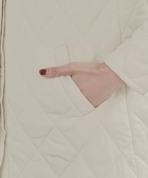 【安田美沙子さん着用】中綿キルティングフードコート