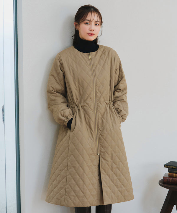 中綿キルティングコート