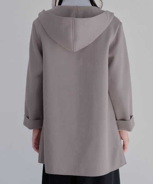 【クリアランスセール】ダブルフェイスニットロングコート