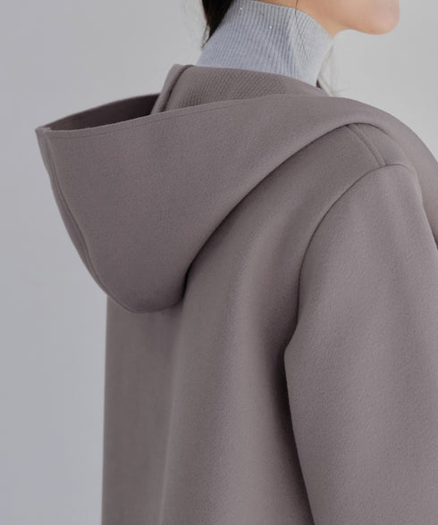 【クリアランスセール】ダブルフェイスニットロングコート