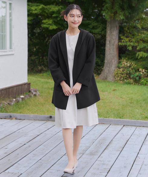 【クリアランスセール】ダブルフェイスニットロングコート