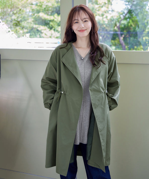 着流しパフスリーブコート