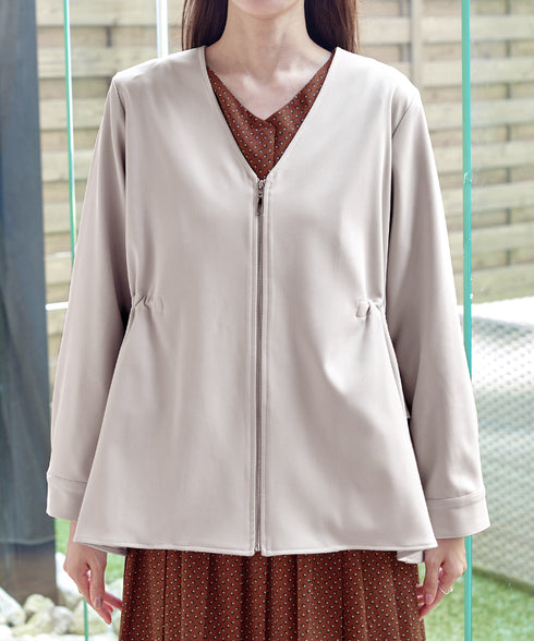 バックドロストフリルブルゾン