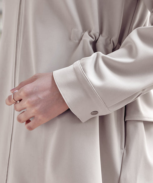 バックドロストフリルブルゾン