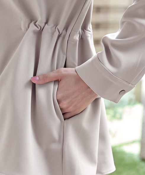 バックドロストフリルブルゾン