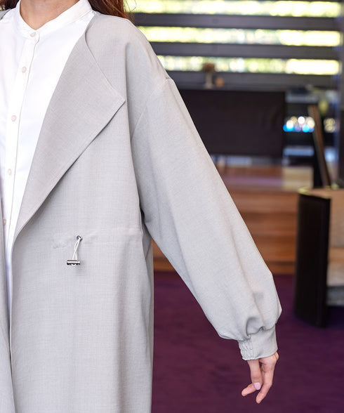 パフスリーブ着流しコート