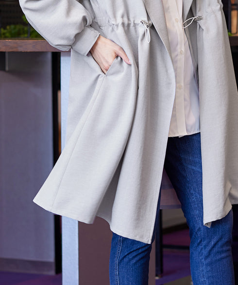 パフスリーブ着流しコート